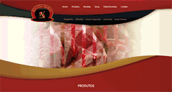 Desktop Screenshot of alimentosnovilhonobre.com.br